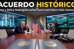 Convenio petrolero Venezuela USA firmado por Donald Trump y Delcy Rodriguez