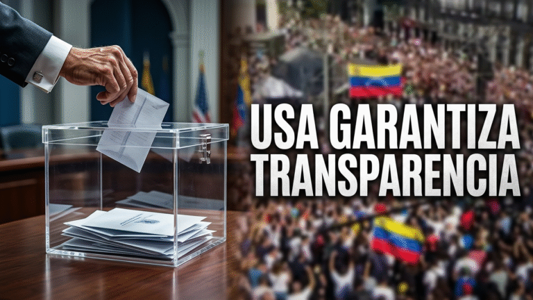 "USA garantizará elecciones transparentes en Venezuela mediante observación internacional".