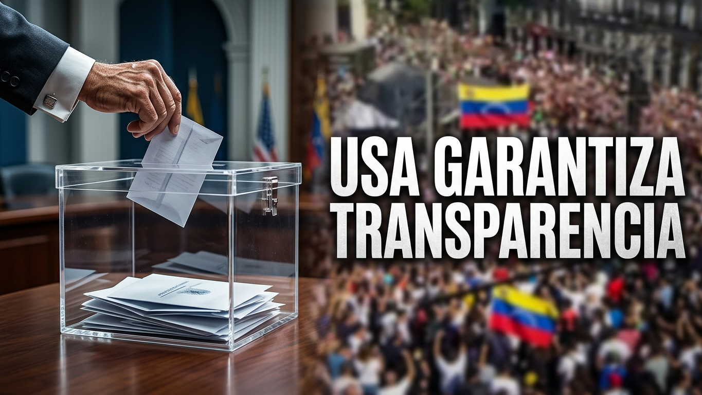 "USA garantizará elecciones transparentes en Venezuela mediante observación internacional".
