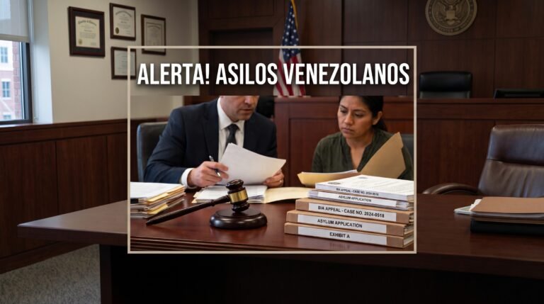 Asilo venezolanos y decision del BIA sobre cambio de condiciones en el pais